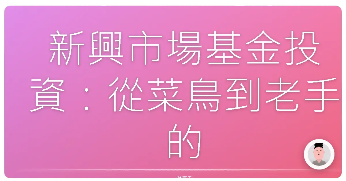 新興市場基金投資:從菜鳥到老手的暖心進擊